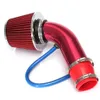 Filtro di aspirazione aria fredda universale per auto Kit di induzione in alluminio Sistema di tubi flessibili Rosso6935326