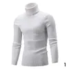 Men's Sweaters Plain sweater top pullovers simple and slim winter long sleeves warm knit pullovers