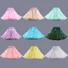 I lager 12 färger stretch tulle petticoat billig kort underskirt varm försäljning bröllop tillbehör petticoats klänning flicka