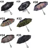 Hot Folding Reverse Umbrella 63 Styles Double Layer Inverted Long Handle Windproof Rain Car Umbrellas C Handles UmbrellasT2I384