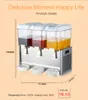 Kolice 3*18L réservoir cuisine bar distributeur de jus boissons glacées machine à jus de fruits