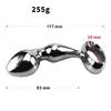 Oyuncaklar 260g Dia 32mm NJoy Prostat Eğlenceli Gspot Krom Kaplama Metal Anal Hook Pop Bool Worx Lov Fiş Yetişkin Seks Masaj Ürünleri Y1811