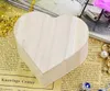 Scatola di stoccaggio caldo forma cuore forma di legno scatola dei monili del regalo di nozze del regalo di nozze del regalo del trucco degli orecchini cosmetici dell'anello del recupero del recupero del trucco del recupero del trucco