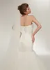 Yeni Varış Dürüklü Tül Denizkızı Gelinlik Dantel Yukarı Beyaz/Fildişi Evli Elbiseler Gelin Elbiseler Sıcak Satış Stok Vestido de Festa Cutto