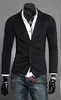 New Blazer Men Slim Fit Suit Jacket Single Row Two Button Solid Knitting Blazer Coat Long Sleeve Outwear Masculino