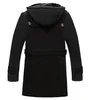 Ayunsue maschi giacche nere marchi inverno uomini cappotti di lana lunghi e cappotto veet maschio addensare plus size 4xl overcoat lx772