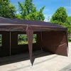 卸売3 x 6m 2窓実用的な防水折りたたみテントダークコーヒー屋外キャンプテント