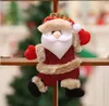 Cute Christmas Tree Decoration Pendant Santa Clause Bear Snowman Elk Doll Hanging Ornaments Christmas Decoration for Home TO859