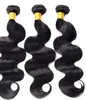 Capelli umani brasiliani di Remy Capelli naturali dell'onda di trama dei capelli di Remy dell'estremità dei capelli umani morbidi estensioni non trattate Colore nero naturale