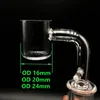 16mm 20mm 24mm Quartz Enail Banger With Glass Ball Carb Cap Female Male 10mm 14mm 18mm Quartz E Nail Banger For Glass Bongs