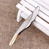 Fangling Vouge Stainless Steel Eyebrow Tweezers Quality Eyebrows Makeup Tools Cute Brow Hair Clipping Remover Tool