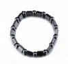 Preto Hematita Magnética Contas Pulseiras Moda Preto Hematita Magnética Pulseira para mulheres dos homens Pulseiras de Contas