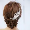 New Design Bridal Flower Headpiece Hair Comb Pearls Wedding Prom Hair Jewelry Accessories Handmade Women Hairwear