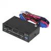 Freeshipping 5,25 Zoll Media Dashboard Frontplatte USB3.0/2.0 HUB eSATA SATA Audio Multi-Kartenleser für Computergehäuse, Schacht für optische Laufwerke