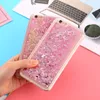 Bling liquid quicksand phone case para iphone 7 8 plus x brilhante amor lantejoula pc glitter case capa para iphone 5 5s 6 6 s 7 além de