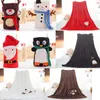 4 stilar Spädbarn Juldekoration Kdis Aduluts Blankets Snowman Penguim Christmas Santas Fleece Blanket