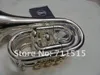 Ny Ankomst BB Pocket Trumpet Högkvalitativ mässingsrör Silverpläterad yta Trumpet Brand Musical Instrument med väska