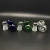 3 kleuren Glas Ash Catcher Bowls Mannelijke Vrouwelijke 10mm 14mm 18mm Gezamenlijke Bubbler Calabash Glas Ashcatcher Bowls voor Glass Beker Bongs DAB Rigs