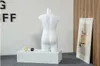 À la mode Nouveau Style Femme Enceinte Mannequin Demi-Corps Mannequin Blanc Brillant Modèle Fabriqué En Chine