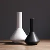 Modern Ceramic Flower Vases Black White Nordic Conical Shape Decorative Party Wedding Centerpiece Home Decor Living Room