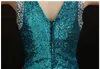 Shoulder Fish Tail Sequins V-Neck Lace Evening Dresses Bride Prom Dresses Long Slim Dance Party Dinner Prom Ballroom Gowns HY1835