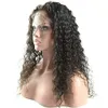 Kinky Krullend Maleisisch Human Hair Lace Front Pruik voor Dames Curl 360 Frontale Pruiken Pre Geplukt 130% Density Diva1