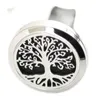 Favourite Trees Of Life Aromatherapy Essential Oil Surgical 30mm Stainless Steel Pendant Perfume Diffuser Car Locket Include 10pcs Felt Pads