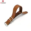 Watch Bands AOOW ZULU Leather Watchband NATO Band Strap 18mm 20mm 22mm For Men Women Accessories Sliver Ring Buckle Replacement1332556391