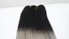 Malaysisches Menschenhaar 4 Bündel gerade 1B / Blondine colorized Haar-Verlängerungen gerade 1B / Purpur 1B / graue bunte doppelte Haar-Einschlagfäden