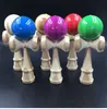 Professioneller Bambus Kendama Spielzeug Bambus Kendama geschickte Jonglierkugelspielzeug für Kinder Erwachsene Farben zufällig Weihnachtsfest Toy276f