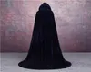 Velvet Cape Custom Christmas Halloween Wizard Vampire Witch Wedding Wicca Medieval Hooded Wicca Long Robe Halloween Witchcraft8574933