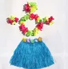 Festa dei bambini personaggio dei cartoni animati costume cosplay Hawaii Hula vacanza Gonna ragazza favore abbigliamento da festa per bambini
