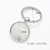 Konmniry別名Sorority Glass Dome Key Chains Holder Charms Kap Silver Keyrings女性男性ファッションジュエリー9932122