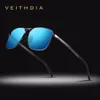 Veithdia varumärke mens vintage fyrkantiga solglasögon polariserade UV400 -linsglasögon tillbehör manliga solglasögon för män kvinnor v24622783872