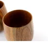 Tazza da tè in legno Tazze di legno fatte a mano in stile giapponese Tazze per bicchieri da vino Tazze di legno sane atossiche sicure 6.5x7cm