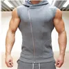 2018 Body Engineers Mens Sleeveless Sweatshirt Hoodies Top Clothing Hooded Tank Top Sporting Hooded for Men Cotton Solid