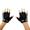Открытый лыжные перчатки Half Finger Glove Мужчины Женщины Спорт Anti Slip Gel Pad Мотоциклетные дорожные велосипедные перчатки Велосипедные перчатки S-XL 3 цвета