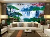 3d wallpaper custom po Welcome song waterfall feng shui landscape decoration painting TV sofa backg3d wall muals wall paper for275z