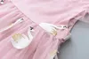 Kids Dresses 2018 Summer Embroidery Swan Design Baby Dress Princess Party Dress Baby Girl Clothes Cute Girls Dresses Toddler Girl Clothes