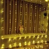 3x3M 6x3M Waterproof LED Waterfall Icicle Curtain String Lights Party Holiday Christmas Light for Wedding Garden Decoration278Q