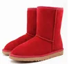 2020 موضة جديدة النساء أحذية الثلوج جودة عالية جلد طبيعي جلد الغزال الشتاء التمهيد الفراء الدافئة النساء الأحذية التمهيد لنا 4-US 14
