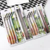 stainless steel rice straws for drinking golden rose gold black rainbow drinking straws 8 5 10 5 set reusable eco metal drinking straw bar drinks party stag