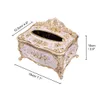 1PC Elegant Gold Tissue Box Capa Chique de guardana