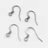 200pcs/lot stainless steel Earring Hook Ear Hook Clasp With Bead Charms Jewelry Findings for DIY Fashion Hot