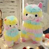 35cm 50cm Arco Iris Alpaca peluche oveja juguete japonés suave relleno Alpacasso bebé animales Alpaca regalos LA025