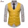 2018 Nuovo di Marca da Uomo Classico Formale Business Slim Fit Abito Gilet Vestito di Moda Festa di Nozze Tuxedo Gilet di Grandi Dimensioni M-4XL