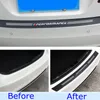 Trunk Tail Carbon Fiber Texture Bumper Guard Decor Performance Sticker Trim For BMW M3 M4 Z4 X1 1 2 3 4 5 6 7 Series