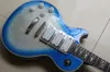 Ganzes linkshändiges Ace Frehley Signature E -Gitarre Kiss Bluesilverflash Silber Finish Top -Qualität 1205215012955