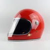 Motosiklet Kask Co Thompson Ghost Rider Yarış Parlak Vintage Kaskları Visor Capacete Casco Moto ile Tam Yüz Kask