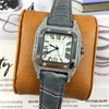 2019年の有名なデザインシャインダイヤモンド女性ウォッチクォーツスクエアダイヤルフェイスレディー腕時計時計ローズゴールドジュエリードロップColorf5280238
